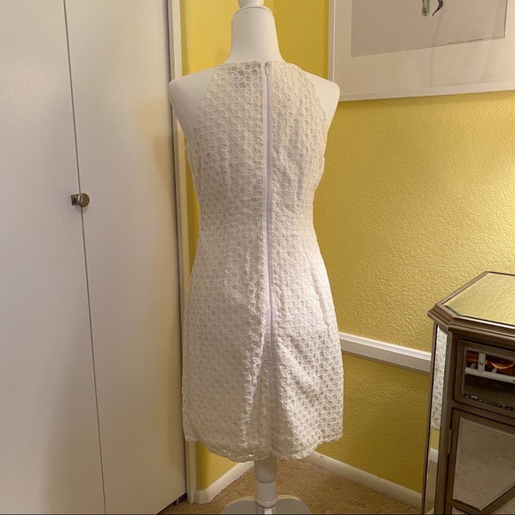 White House black Market white lace dress sz 6 - Picture 3 of 8